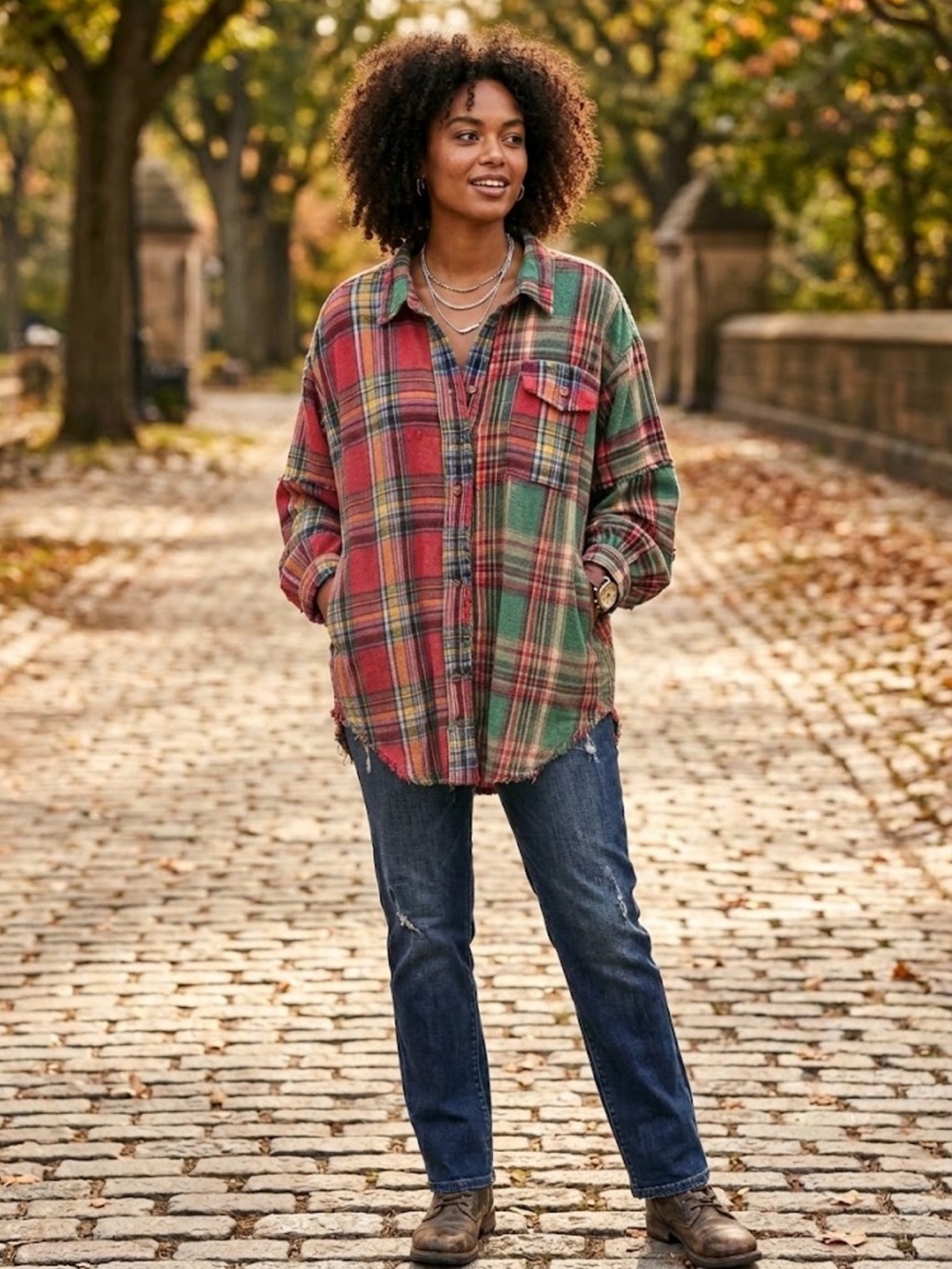 468 ❤️ BLUEVELVET FLANNEL WITH POCKETS